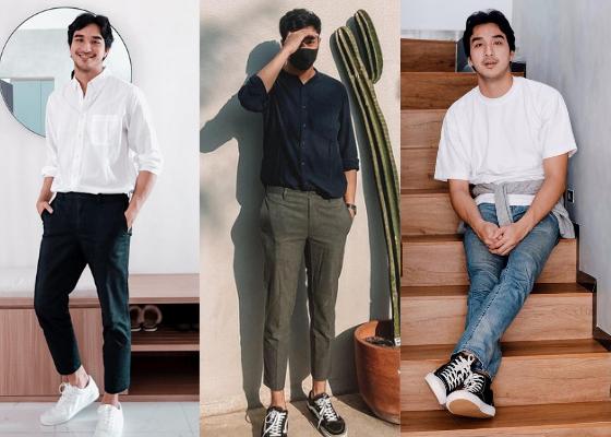 9 Inspirasi OOTD ala Ibrahim Risyad, Kece Tanpa Banyak Item