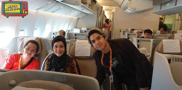 Momen Umrah Maia Estianty dan anak (youtube.com/Maia Aleldul TV)