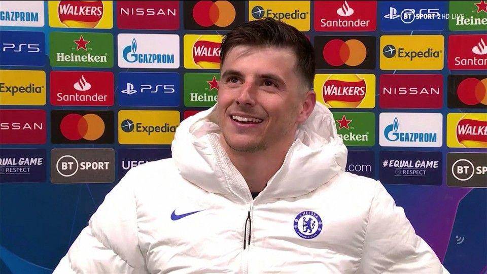 The Sun / Gelandang Chelsea, Mason Mount, saat wawancara pasca singkirkan Real Madrid di semifinal leg 2 Liga Champions, Kamis dini hari (6/5/2021)