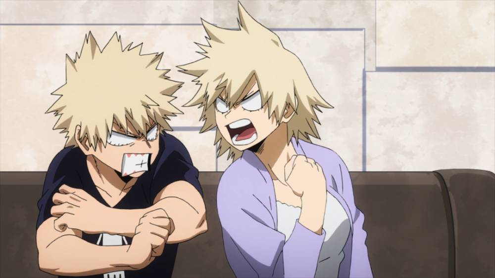Mitsuki memarahi Bakugo. (dok. Studio Bones/My Hero Academia)