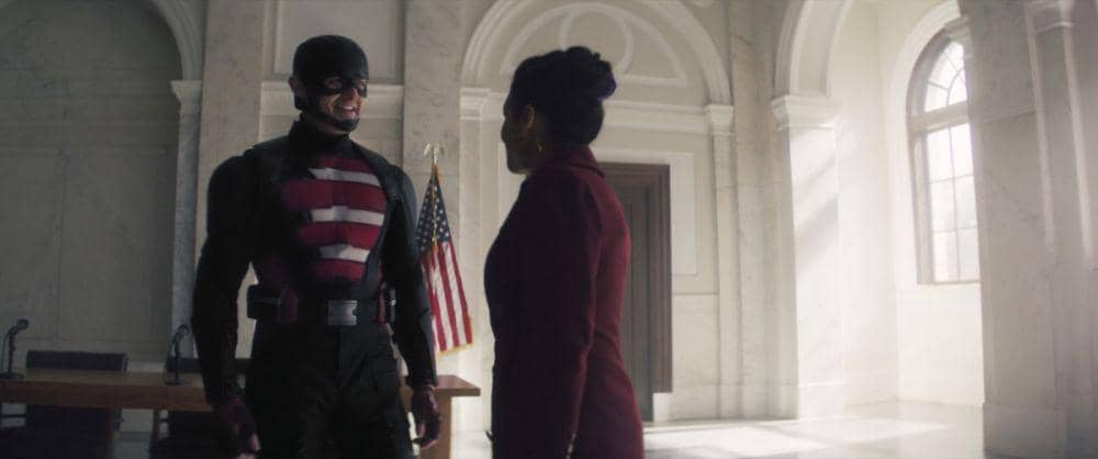 Cuplikan U.S Agent dalam The Falcon (cbr.com)