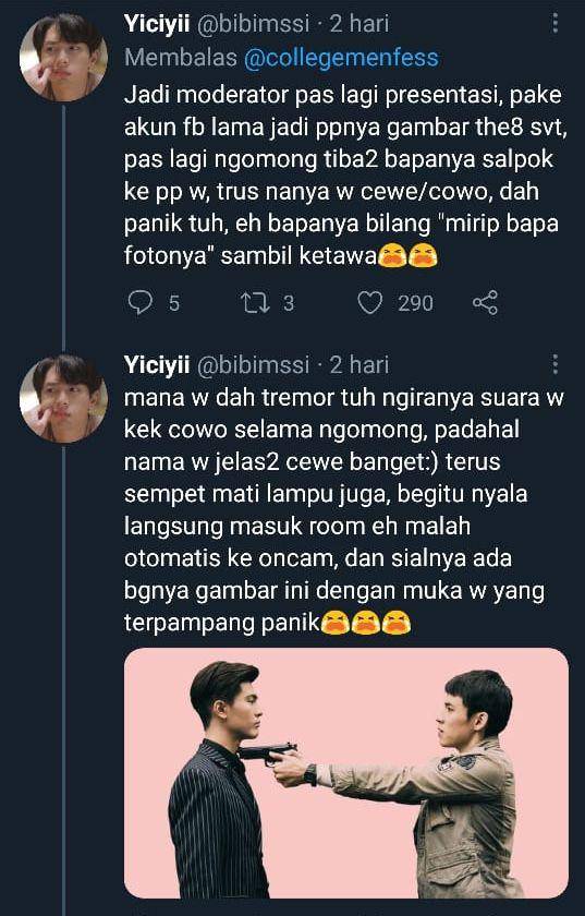 Cuitan netizen saat kuliah online. (twitter.com/bibimssi)