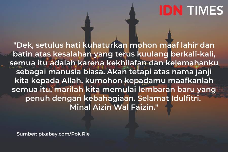 Ilustrasi ucapan lebaran (IDN Times/M. Tarmizi Murdianto)