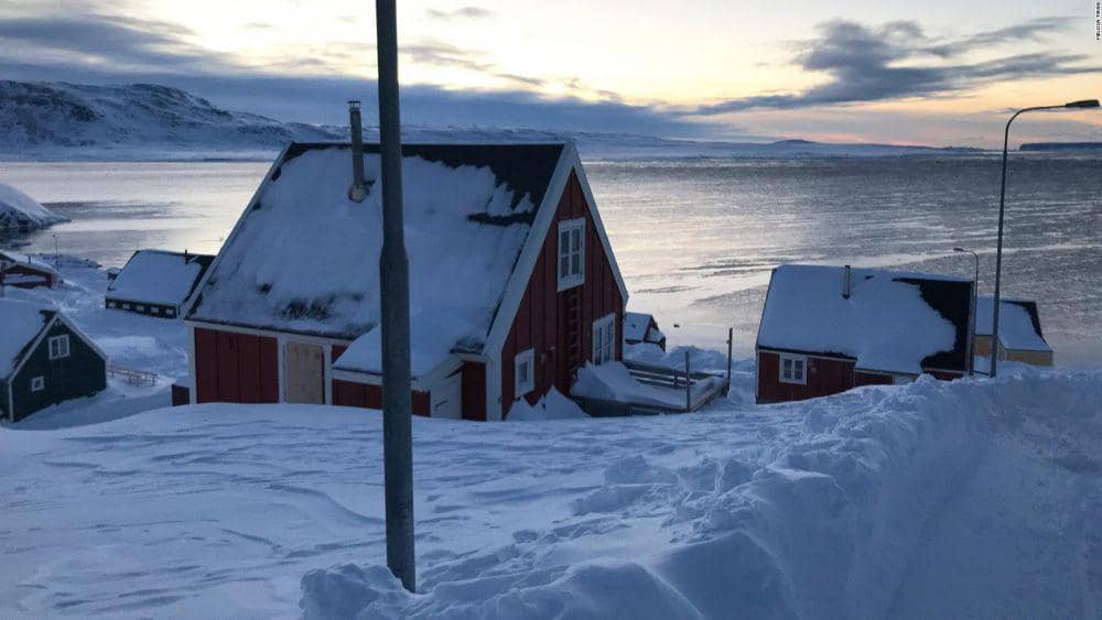 Kota kecil di Greenland yang bernama Ittoqqortoormiit. (cnn.com)
