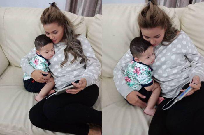 Aurel dan adik (instagram.com/Aurelie.hermansyah)