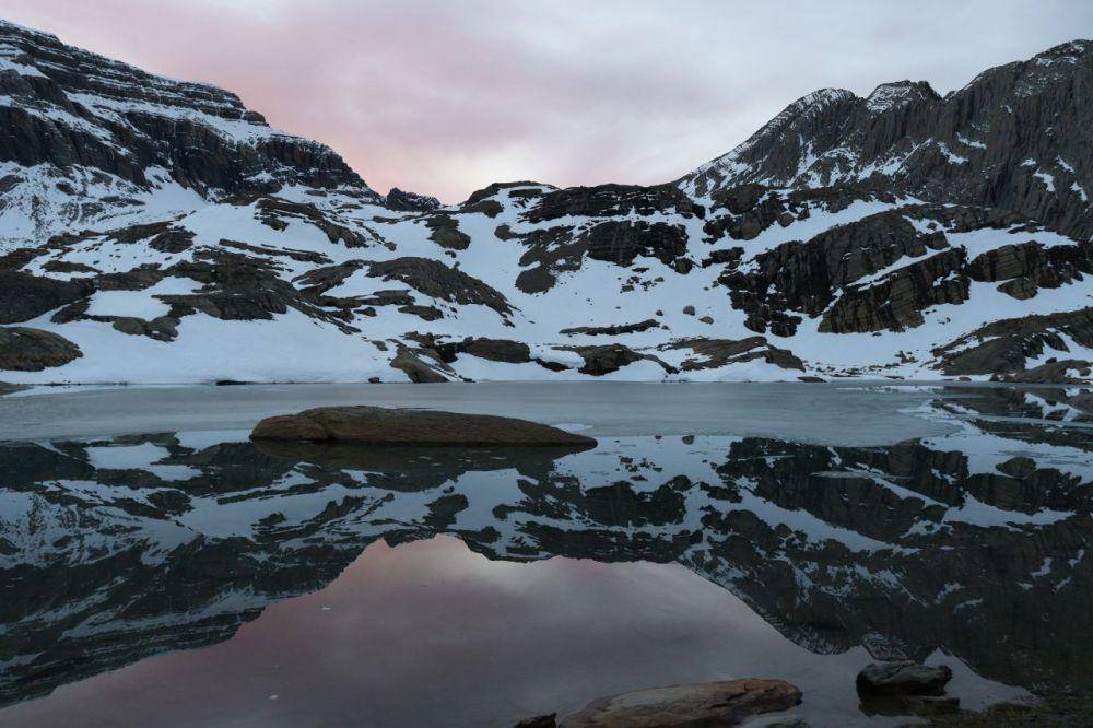 Pemandangan gletser di Monte Perdido, Spanyol. (twitter.com/PaleoIPE)