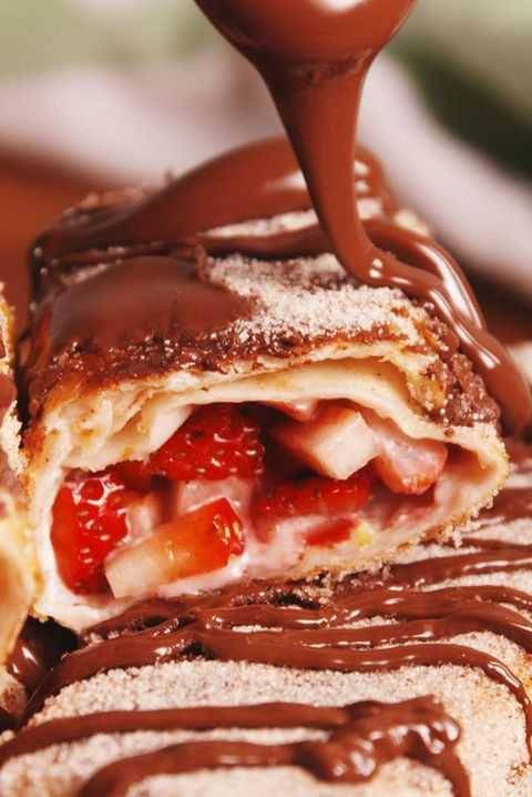 Strawberry cheesecake chimichangas (delish.com)