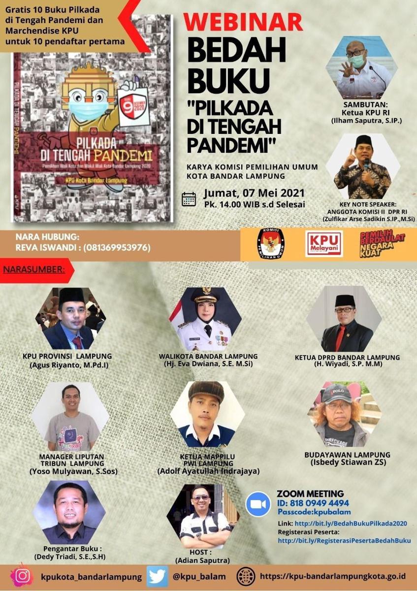KPU Bandar Lampung terbitkan Buku Pilkada di Tengah Pandemik