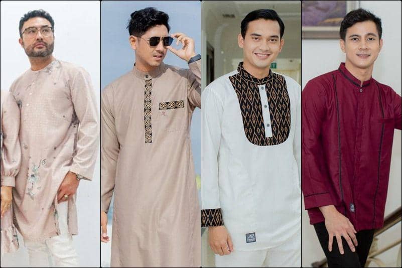 9 Potret Artis Pria Ikatan Cinta Pakai Baju Muslim, Damage-nya Nambah