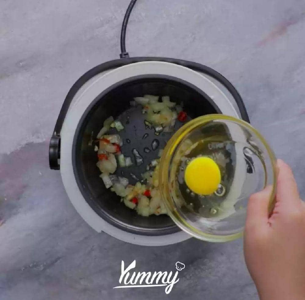 Nasi gila rice cooker (yummy.co.id)