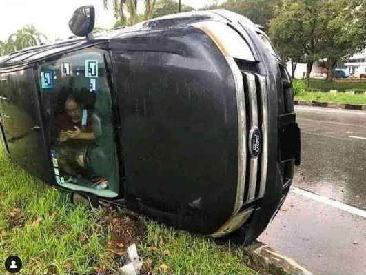 momen sial berkendara (instagram.com/pembawa_ketololan)