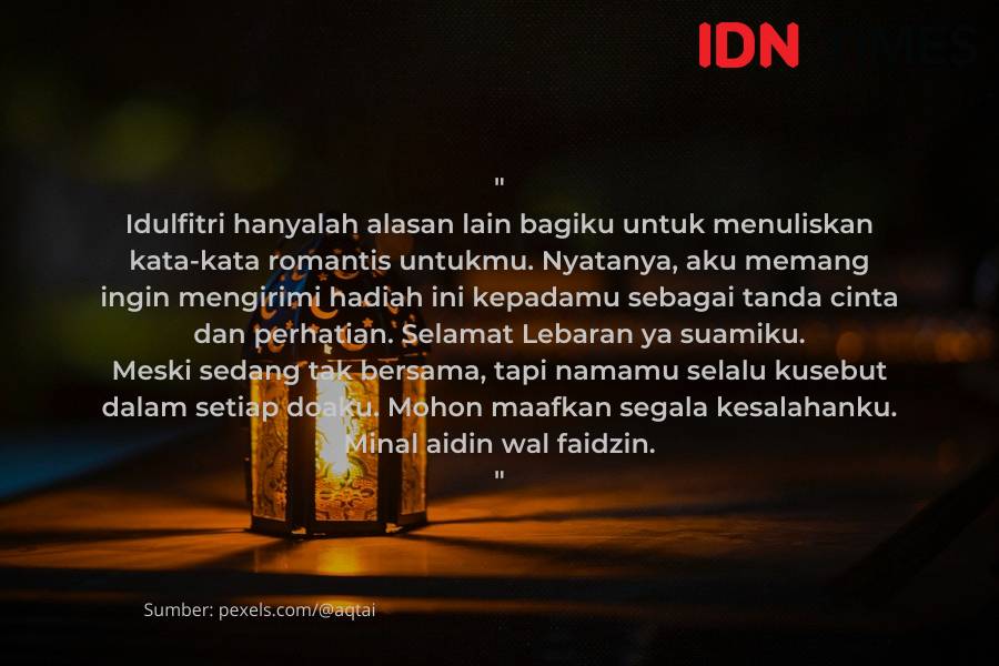 Ucapan Idulfitri untuk suami (IDN Times/Tyas Hanina)