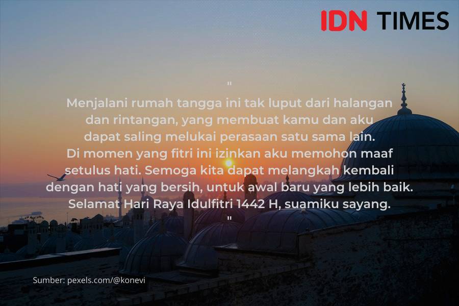 Ucapan Idulfitri untuk suami (IDN Times/Tyas Hanina)