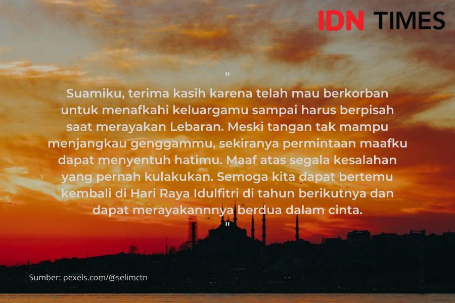 Ucapan Idulfitri untuk suami (IDN Times/Tyas Hanina)
