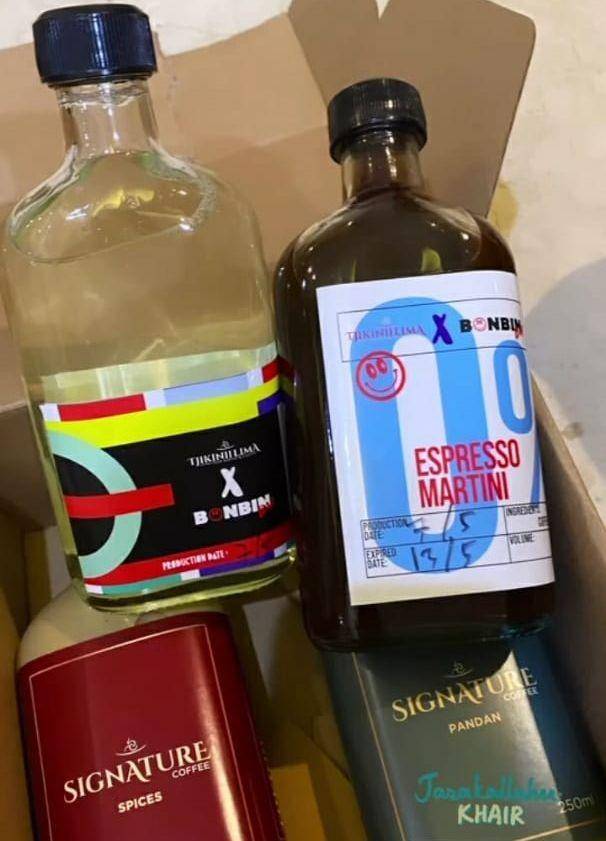 Hampers Lebaran berisi minuman kekinian. (tangkapan layar cerita Instagram.com/natasharizkynew)