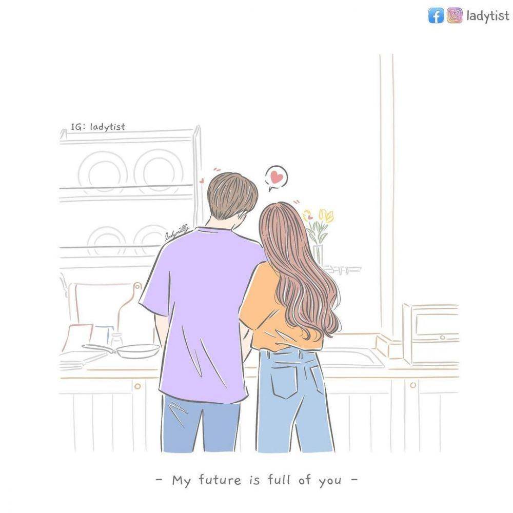 ilustrasi pasangan (instagram.com/ladytist)