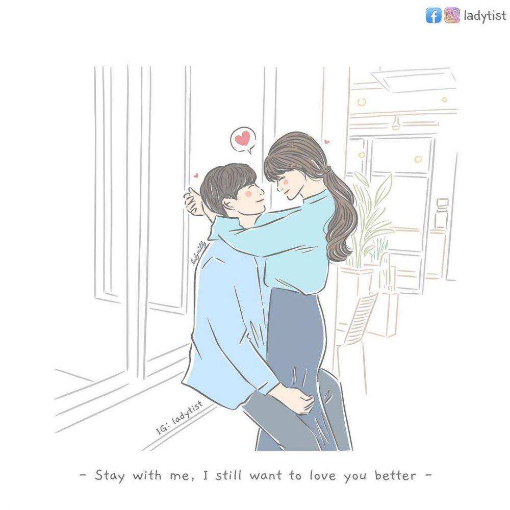 ilustrasi pasangan (instagram.com/ladytist)