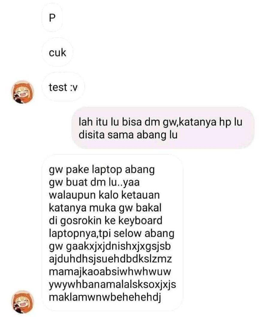 chat gak jelas (instagram.com/meme.comik.indonesia)