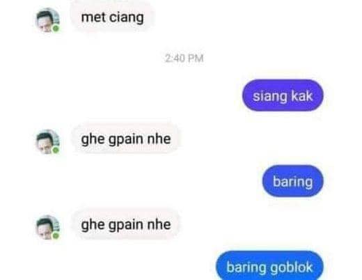chat gak jelas (twitter.com/txtdarigajelas)