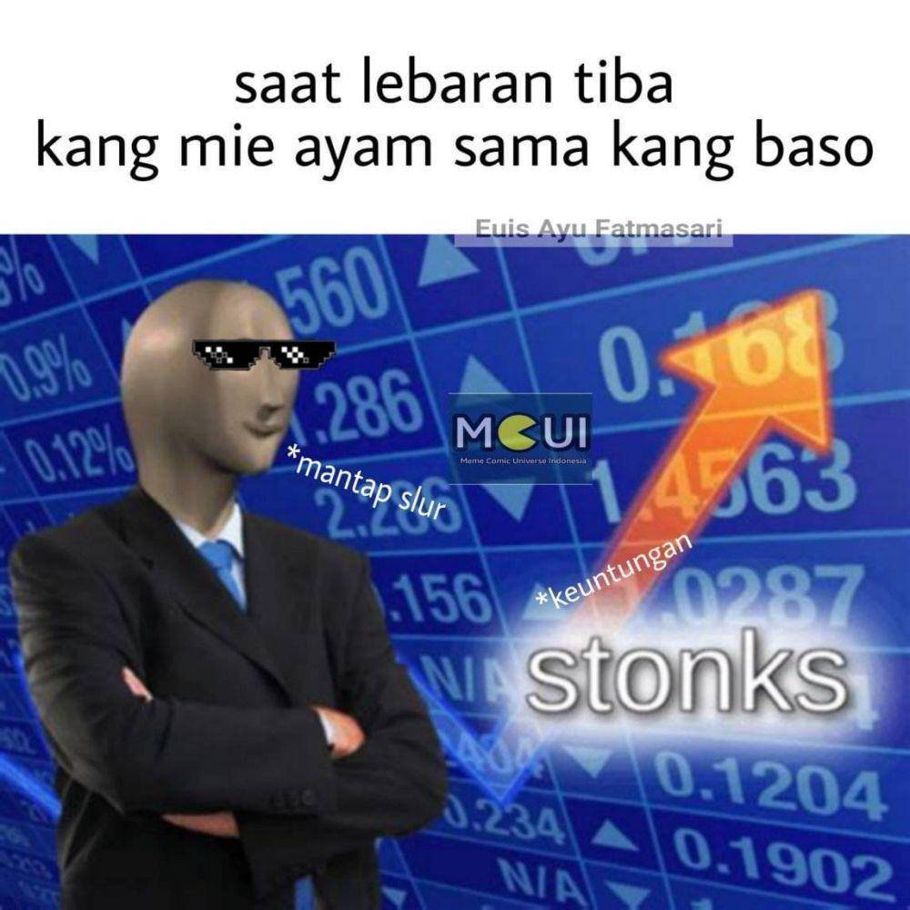 meme hari pertama lebaran (facebook.com/Euis Ayu Fatmasari)