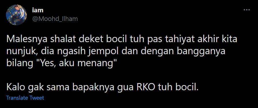 bocil bikin kesal (twitter.com/moohd_ilham)