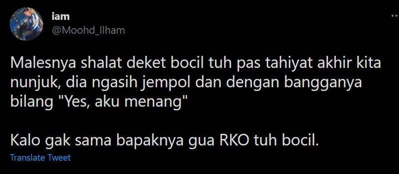 bocil bikin kesal (twitter.com/moohd_ilham)