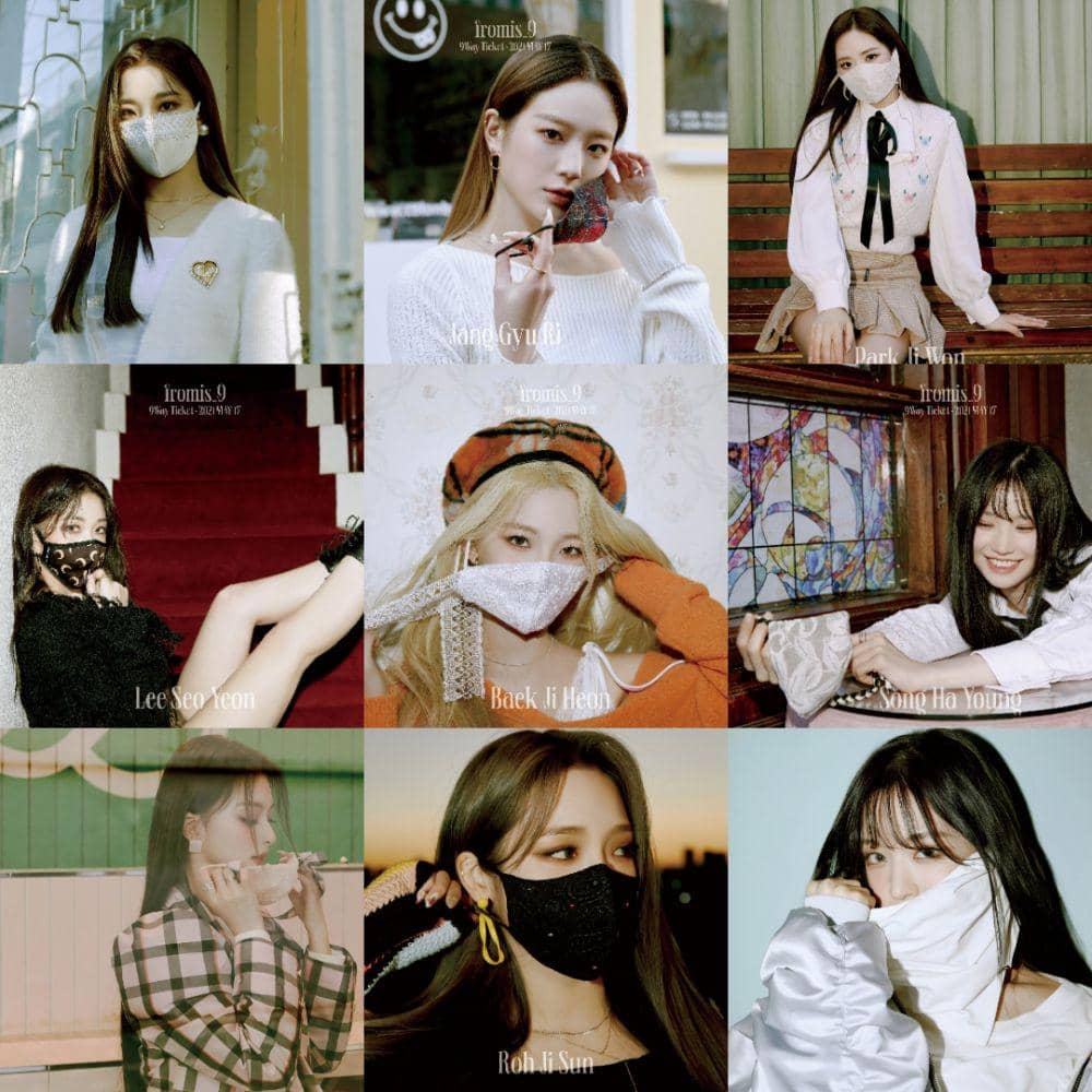 Fromis_9 tampil kompak kenakan masker (twitter.com/realfromis_9)