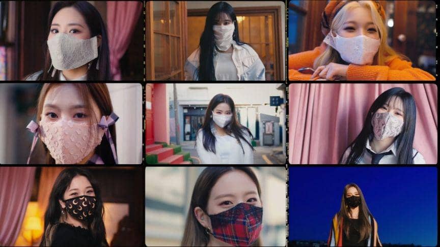 Kompak Pakai Masker, 13 Potret Fromis_9 di Album 9 WAY TICKET