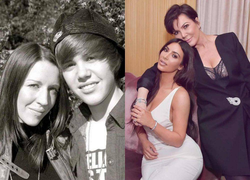 Artis Hollywood foto bareng mamanya. (Instagram.com/justinbieber/ | Instagram.com/kimkardashian/)