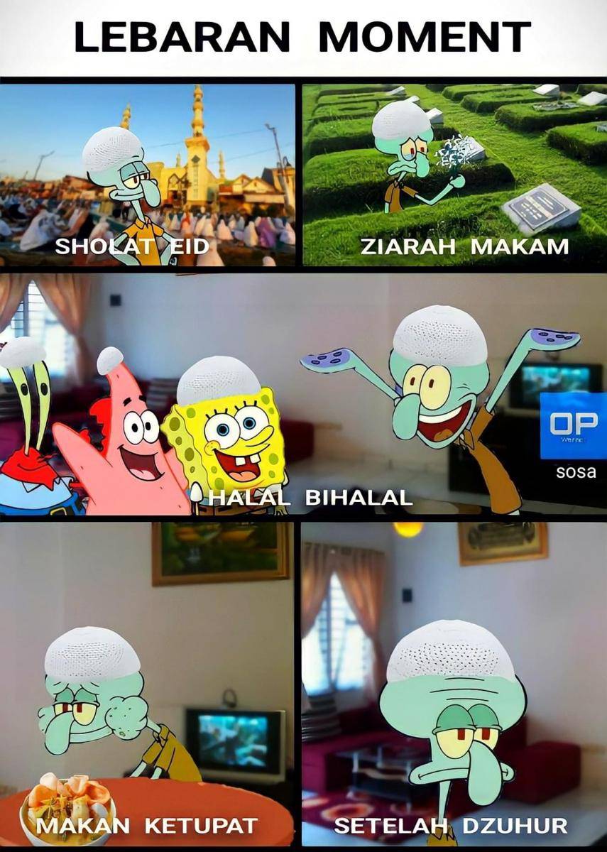 meme hari pertama lebaran (facebook.com/Sosa)