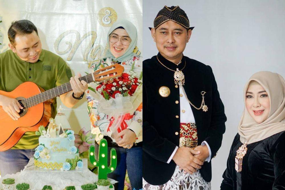 Kemesraan Bupati Nganjuk dan istri (Instagram.com/yunisophia_)