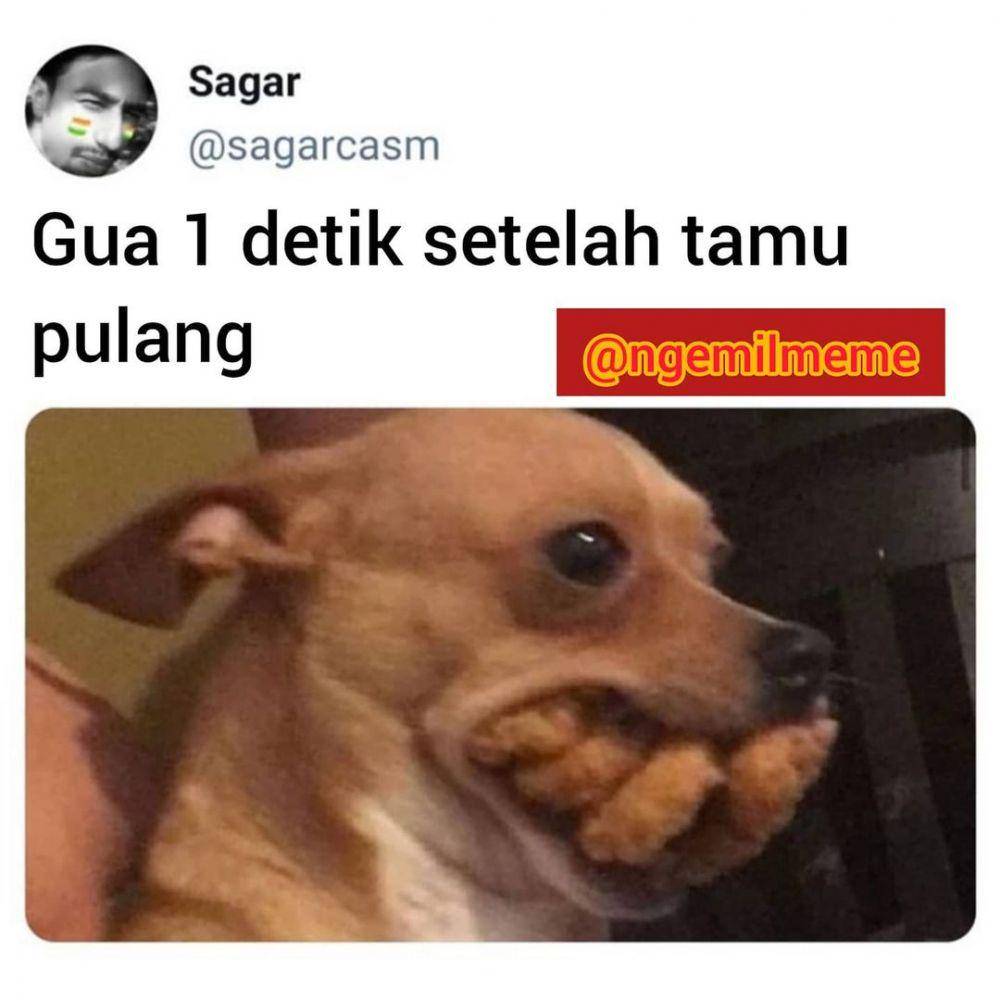meme hari pertama lebaran (instagram.com/ngemilmeme)