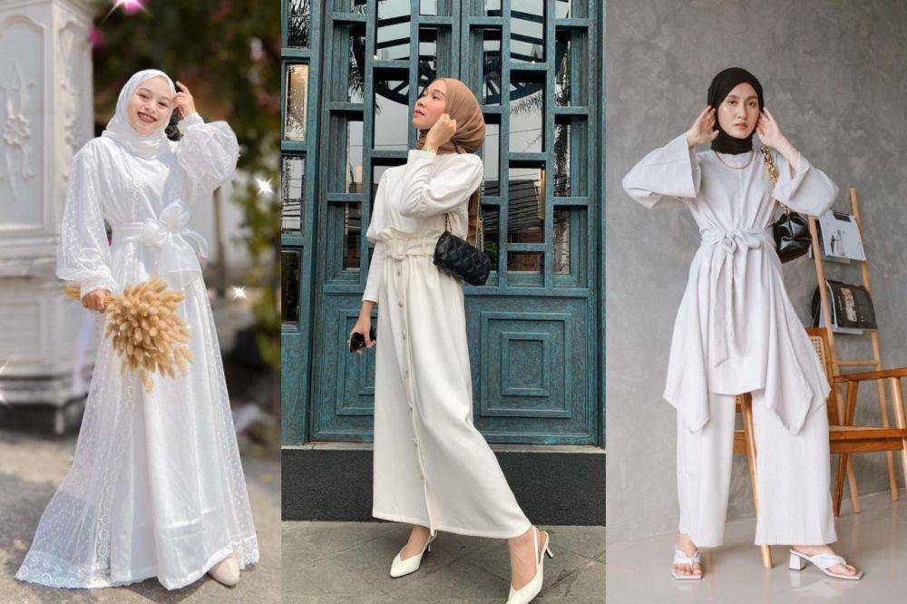 OOTD Serba Putih ala Hijabers (Berbagai Sumber)