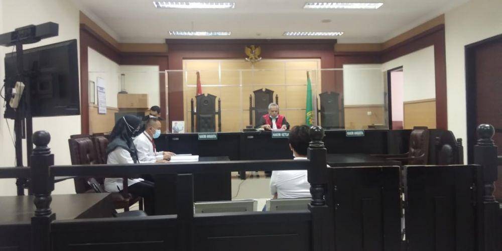 Pengadilan Negeri Kota Tangerang, Banten menjatuhkan sanksi kepada tersangka Direktur PT ITN pada Selasa (20/4/2021). (Dok. Kemnaker)
