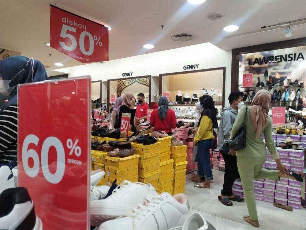 Susana sejumlah pusat perbelanjaan di Kota Bandar Lampung (ISN Times/Tama Yudha Wiguna)