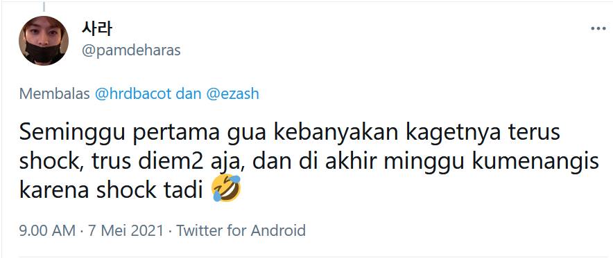 Curhatan netizen awal kerja (twitter.com/pamdeharas)