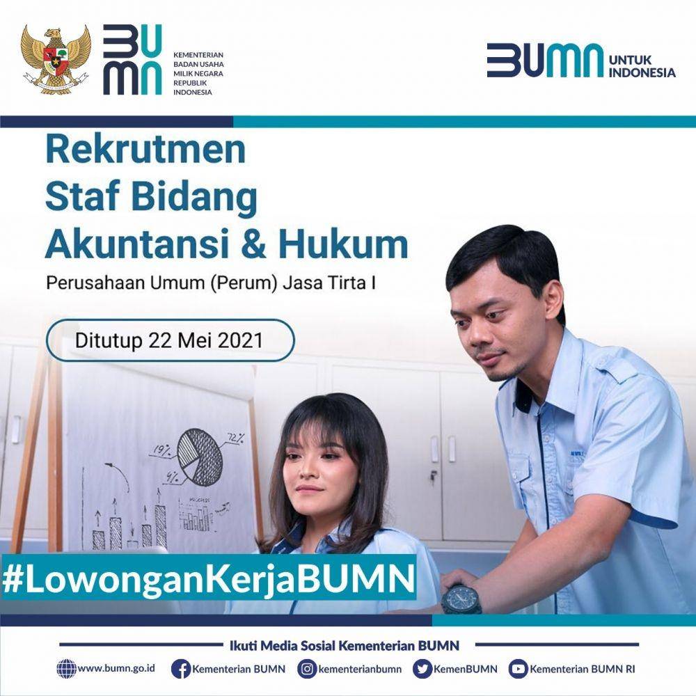 dok. Kementerian BUMN/Lowongan kerja BUMN di Perum Jasa Tirta I