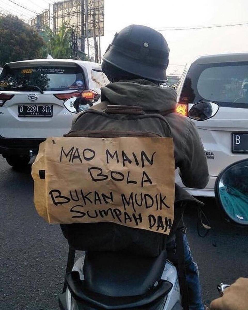pengendara bukan mudik (instagram.com/mata_lensa13)