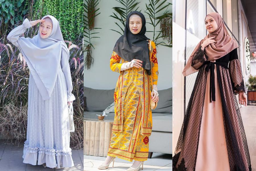 10 Gaya Kondangan Hijab ala Adinda Amira, dari Batik sampai Gaun
