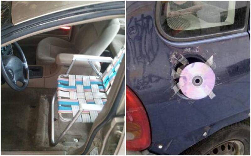 Reparasi Mobil Seadanya Kocak (twitter.com/bugaloop / gocar.gr)