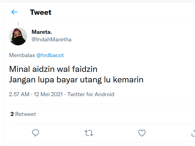 10 Ucapan Selamat Lebaran ala Warga Twitter yang Kocak Banget