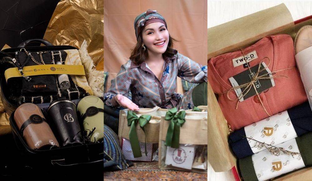 Hampers Idul Fitri 1442 H ala artis. (Instagram.com/goldenblack.coffee | Instagram.com/dehalucafe | Instagram.com/two_ddhiniaminarti)