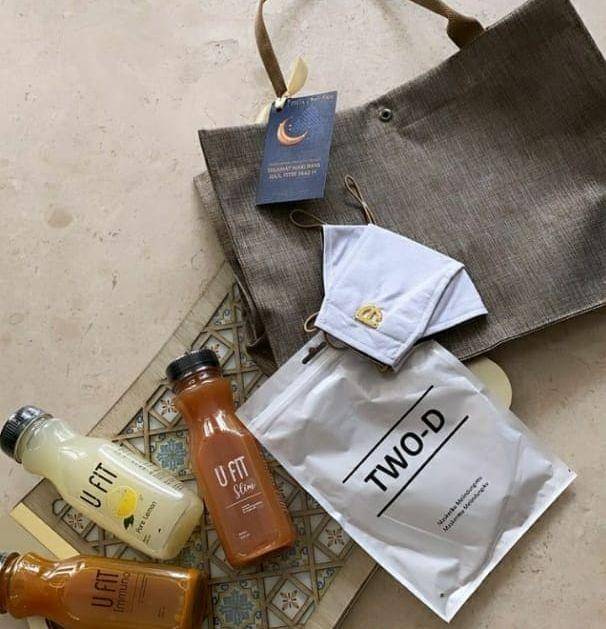 Hampers Idul Fitri. (Tangkapan layar cerita Instagram.com/fenitarie)