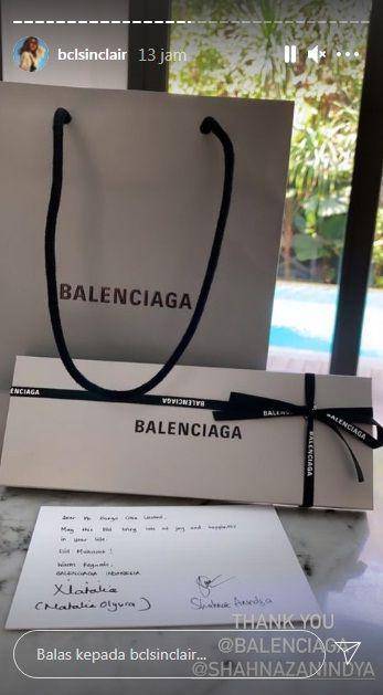 Hampers yang diterima Bunga Citra Lestari (instagram.com/bclsinclair)