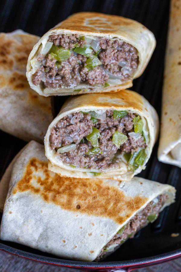 Cheesesteak burrito (momsdish.com)