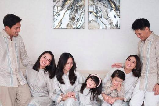 Lebaran Ibnu Jamil dan keluarga (instagram.com/ririnekawati)