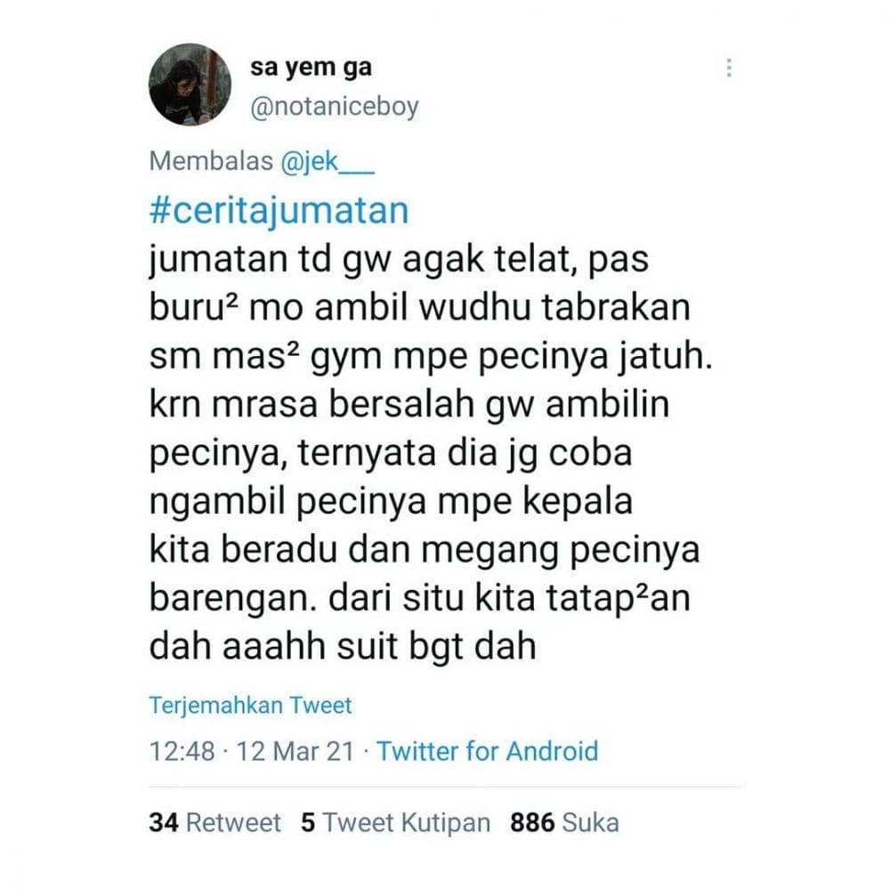 Cerita Jumatan (instagram.com/keretjehantwitter)