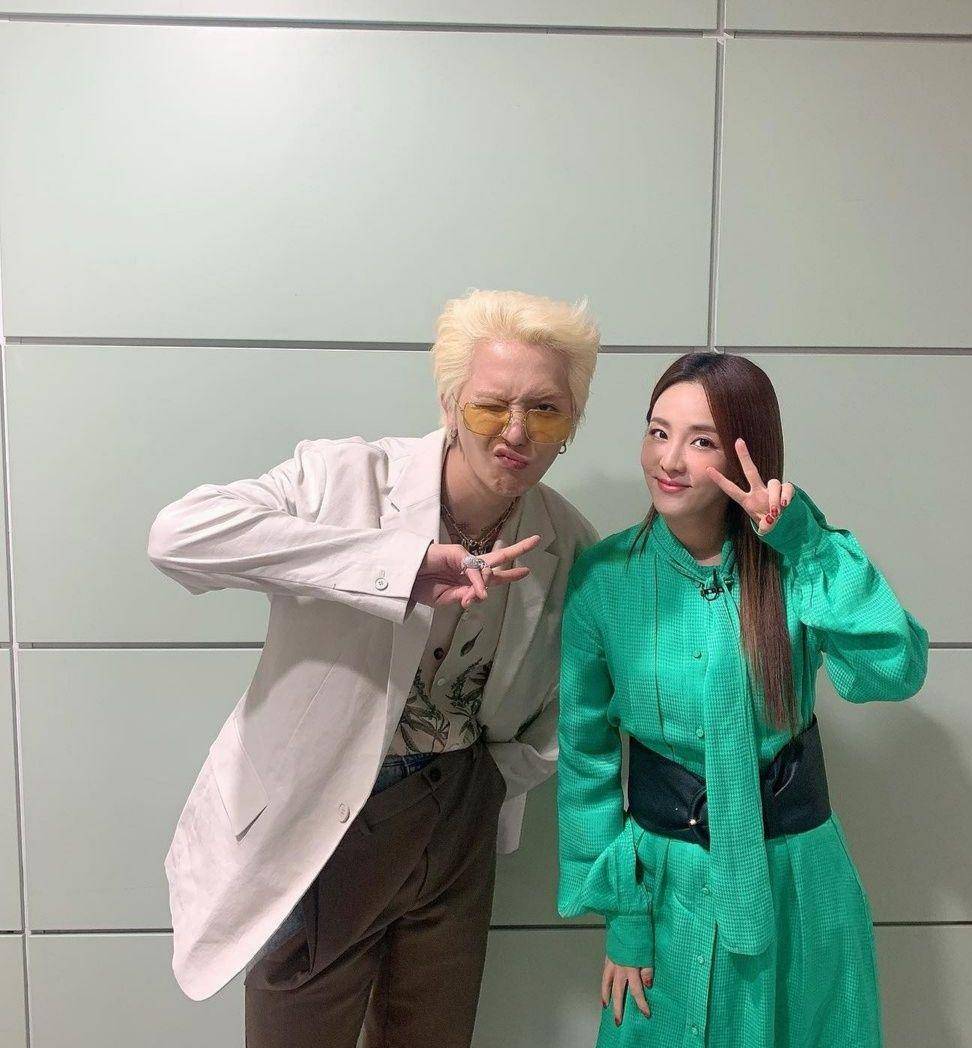 Sandara dengan Mino WINNER (instagram.com/daraxxi)