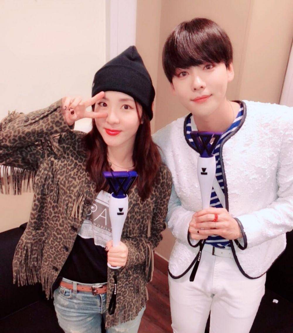 Sandara dengan Jinwoo WINNER (instagram.com/daraxxi)