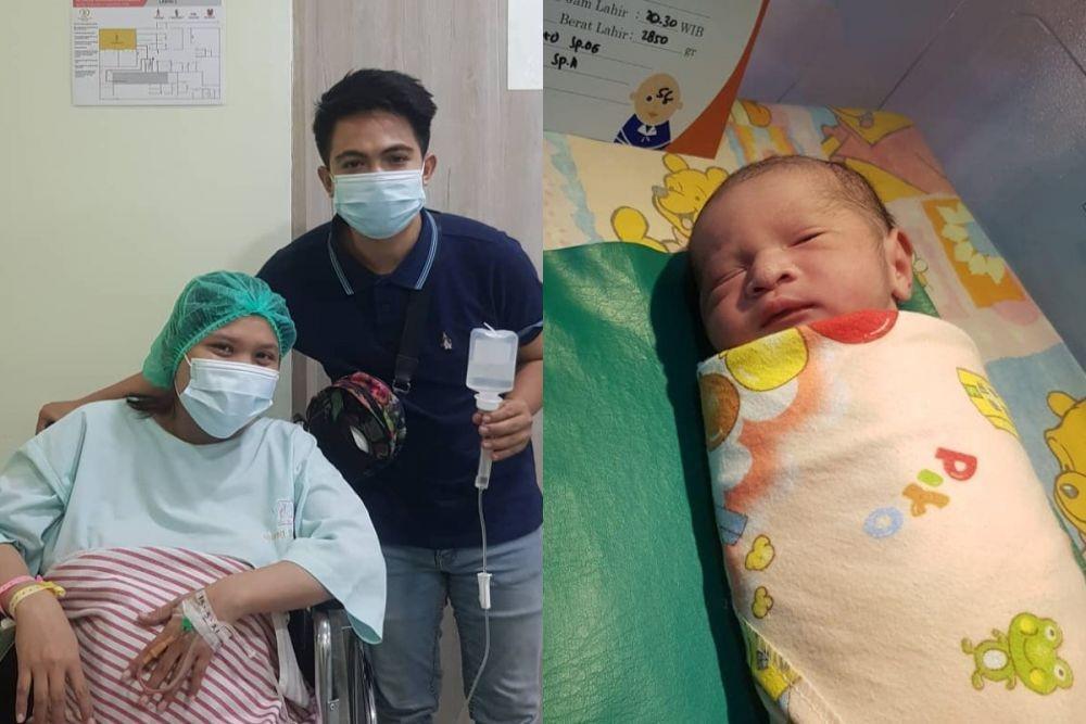 Istri Sapri Pantun Melahirkan Anak Laki-Laki, 10 Potret Penuh Harunya